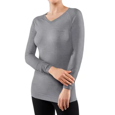 Falke Wt Light Longsleeve Shirt Regular W Grey/Heather Grey/Heather XS