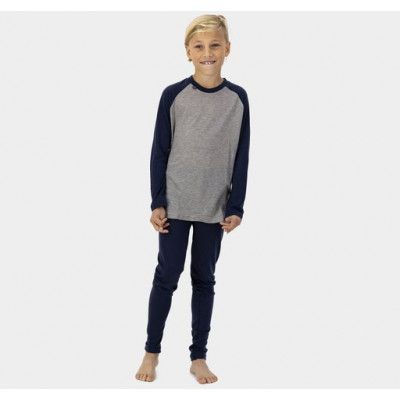 Gausdal Ullsett Jr/Kids, New Navy/Grey Melange, 6,  Ullunderställ