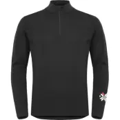 Gridarmor Men's Merino Undertøy Zip Top Black Beauty
