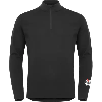Gridarmor Men's Merino Undertøy Zip Top Black Beauty
