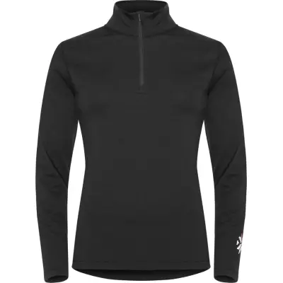 Gridarmor Women's Merino Undertøy Zip Top Black Beauty