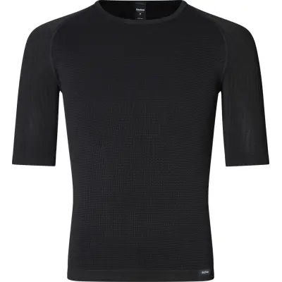 Gripgrab Unisex PACR Spring-Autumn Seamless Short Sleeve Base Layer Black