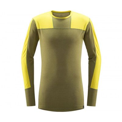 Haglöfs Natural Blend Tech Crew Neck LS Shirt Men Aurora/Olive Green