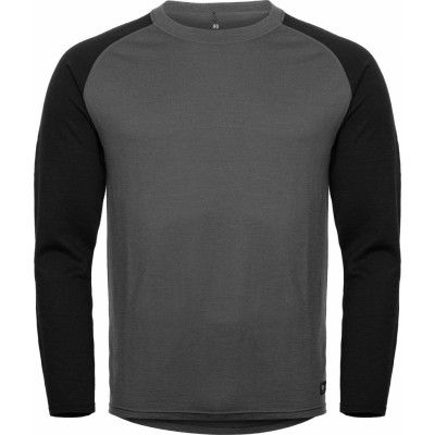 Hellner Men's Wool Warm Base Layer Long Sleeve Phantom/Black Beauty