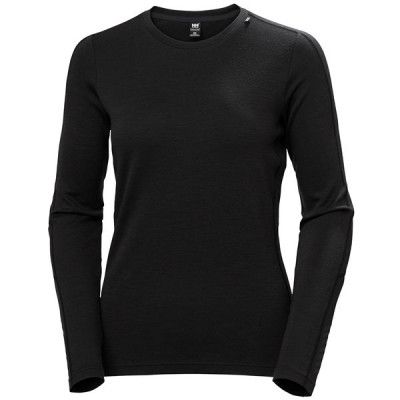 Helly Hansen W Lifa Merino Lightweight Crew Black