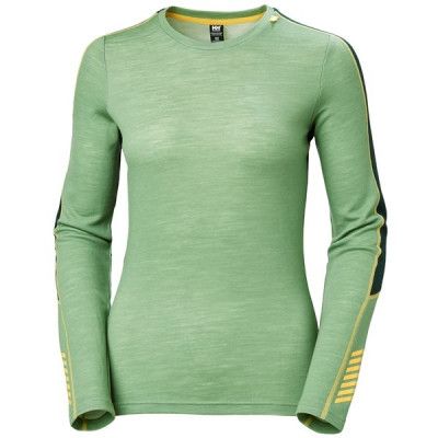 Helly Hansen W Lifa Merino Lightweight Crew Jade