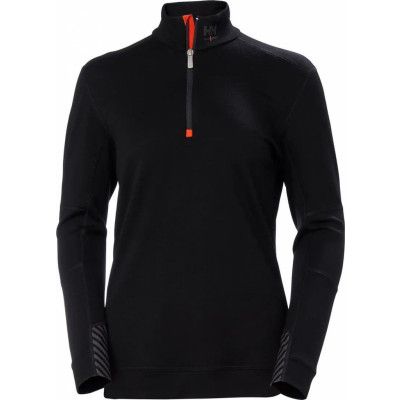 Helly Hansen Workwear Women's Halfzip Shirt Lifa Merino Black