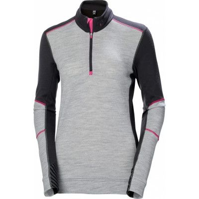 Helly Hansen Workwear Women's Halfzip Shirt Lifa Merino Ebony