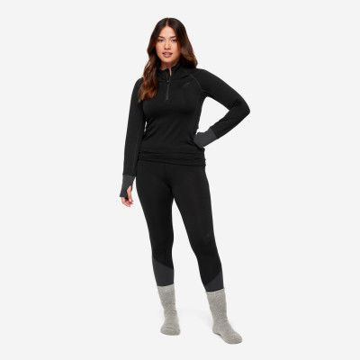 Hiball Waffle Base Layer Set - Dam - Black, Storlek:XS - Underställ