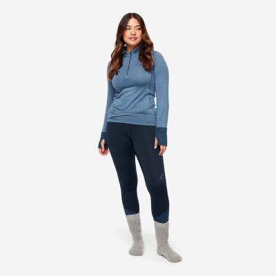Hiball Waffle Base Layer Set - Dam - Blue Horizon, Storlek:L - Underställ