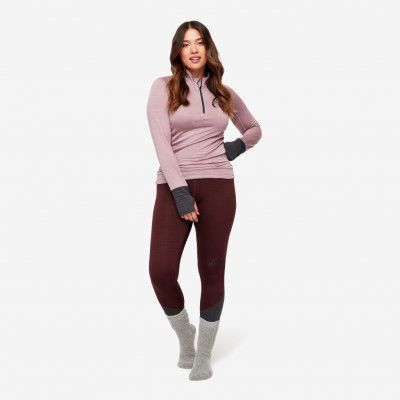 Hiball Waffle Base Layer Set - Dam - Dusty Mauve, Storlek:L - Underställ