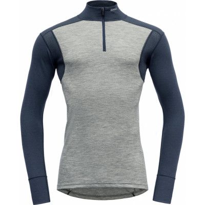 Hiking Man Half Zip Neck GREY MELANGE/NIGHT