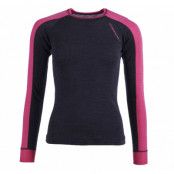 Himalaya Merino Crewneck W, Dk Grey/Pink, 42, Swedemount