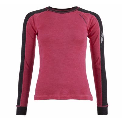 Himalaya Merino Crewneck W, Pink/Dk Grey, 40,  Swedemount