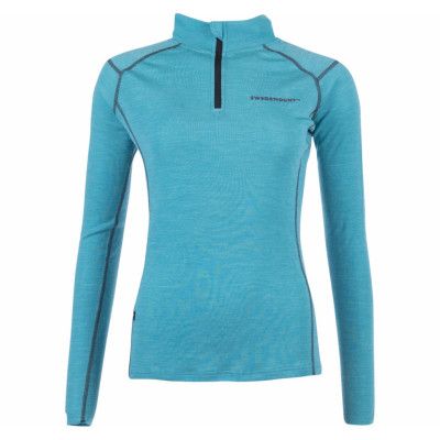 Himalaya Merino Halfzip W, Turquoise, 46,  Swedemount