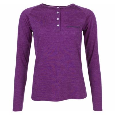 Himalaya Merino Henley L/S W, Purple, 46,  Underställ