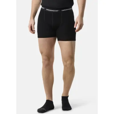 Himalaya Merino Wool Boxer Shorts, Black, L,  Ullunderställ