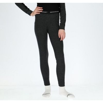Himalaya Merino Wool Pants Jr, Charcoal Melange, 170,  Ullunderställ