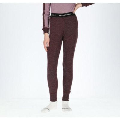 Himalaya Merino Wool Pants Jr, Plum Melange, 160,  Ullunderställ