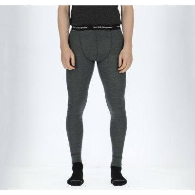 Himalaya Merino Wool Pants, Olive Melange, M,  Ullunderställ