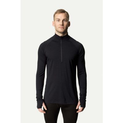 Houdini M's Desoli Light Half Zip, True Black, L