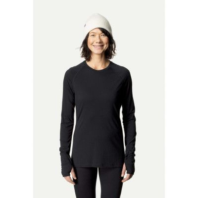 Houdini W's Desoli Light Crew, True Black, XL