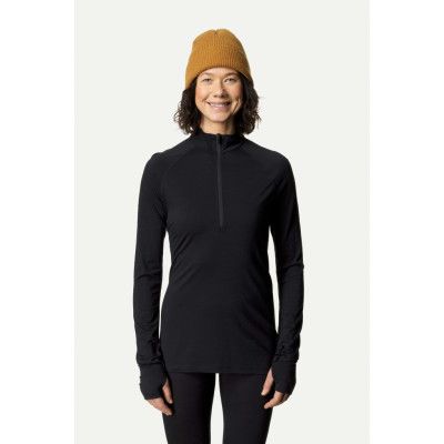 Houdini W's Desoli Light Half Zip, True Black, XXS
