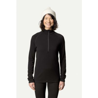 Houdini W's Desoli Thermal Half Zip, True Black, L