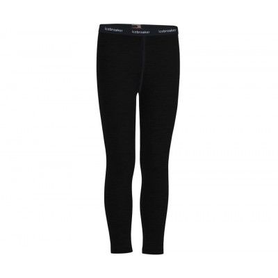 Icebreaker 200 Oasis Leggings Kids Black