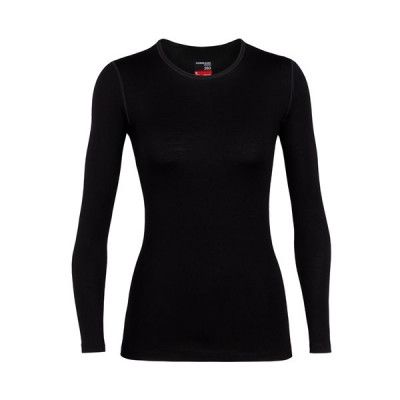 Icebreaker 260 Tech LS Crew Top Women Black