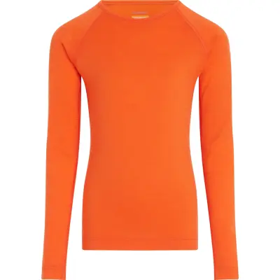 Icebreaker Kids' 200 Oasis Longsleeve Crewe Blaze