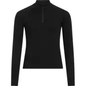 Icebreaker Kids' 260 Tech Long Sleeve Half Zip Black