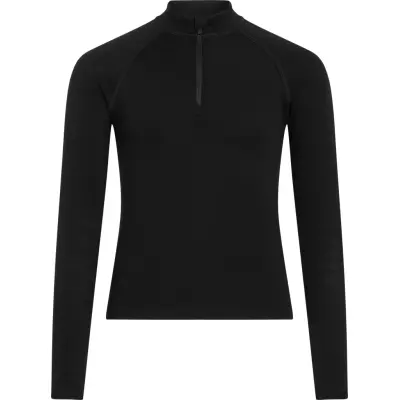 Icebreaker Kids' 260 Tech Long Sleeve Half Zip Black