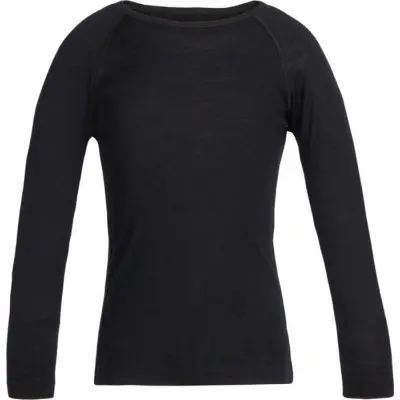 Icebreaker Kids Oasis LS Crewe 200 Black
