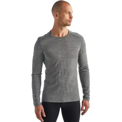 Icebreaker M 200 Oasis LS Crewe Gritstone Hthr