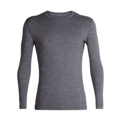 Icebreaker M 200 Oasis LS Creweewe Gritstone Hthr