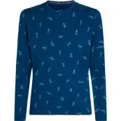 Icebreaker Men Merino 200 Oasis LS Crewe Snow Day A Atlantis/Topaz/Aop Atlantis/Topaz/Aop XXL