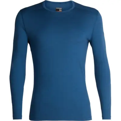 Icebreaker Men's 200 Oasis Long Sleeve Crewe Atlantis