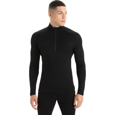 Icebreaker Men's 260 Tech Longsleeve Half Zip Black
