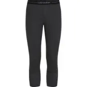 Icebreaker Men's Merino 260 Zoneknit 3/4 Thermal Leggings Jet Hthr