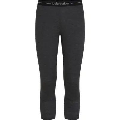 Icebreaker Men's Merino 260 Zoneknit 3/4 Thermal Leggings Jet Hthr