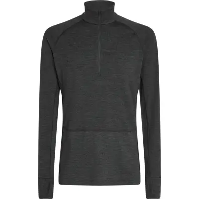 Icebreaker Men's Merino 260 ZoneKnit Long Sleeve Half Zip Jet Hthr