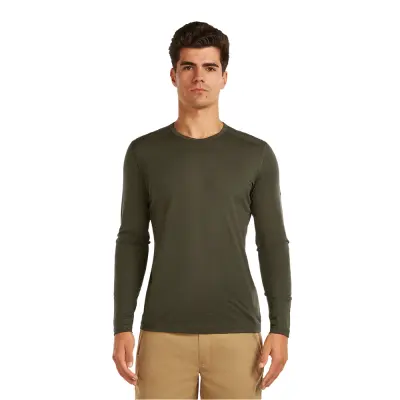 Icebreaker M's 200 Oasis Ls Crewe Dk Loden