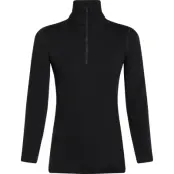 Icebreaker Women's 260 Tech Longsleeve Half Zip Black