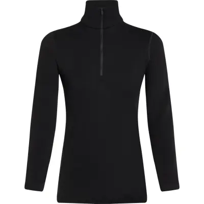 Icebreaker Women's 260 Tech Longsleeve Half Zip Black