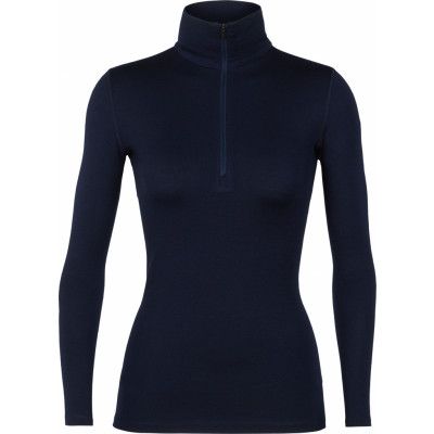 Icebreaker Women's 260 Tech Longsleeve Half Zip Midnight Navy
