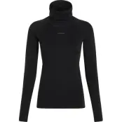 Icebreaker Women's 300 MerinoFine Polar Long Sleeve Roll Neck Black
