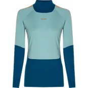 Icebreaker Women's Merino 200 Oasis+ Long Sleeve High Neck Atlantis/Hydro/Trail