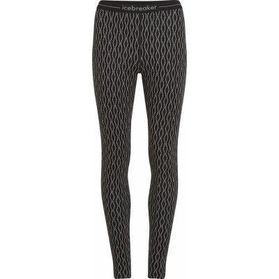 Icebreaker Women's Merino 260 Vertex Leggings On-Piste Black/Snow