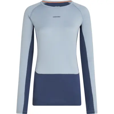 Icebreaker Women's Merino 260 ZoneKnit Long Sleeve Crewe Dawn/Zinc Blue/Cb